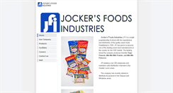 Desktop Screenshot of jockersfoods.com