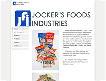 Tablet Screenshot of jockersfoods.com